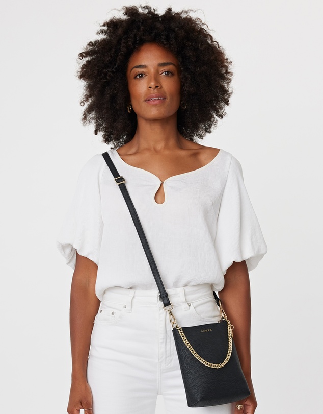 SABEN - Coco Leather Cross-body Bag