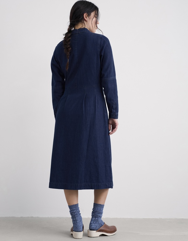 Seasalt - Seasalt Cornwall Blue Outlines Shirt Dress