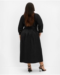 City Chic - Angel Cotton Shirt Dress