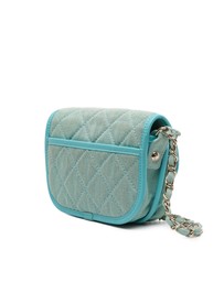 Pre-Loved by Azura Reborn - Pre-Loved Mini CC Quilted Denim Messenger Flap