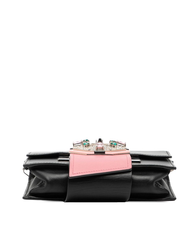 Pre-Loved by Azura Reborn - Pre-Loved City Calf Crystal Embellished Ribbon Bag