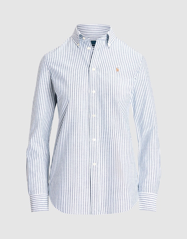 Polo Ralph Lauren - Stretch Slim Fit Striped Oxford Shirt - The ICONIC Exclusive