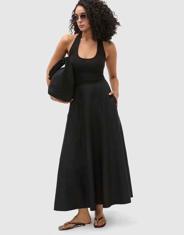 Seed Heritage - Core Linen Midi Skirt