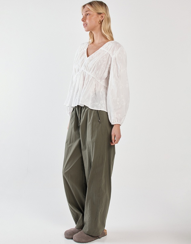 Sass - Lois Embroidered Piped Blouse