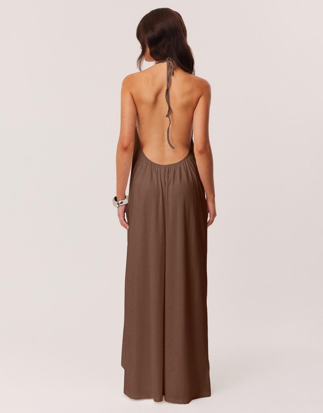 SNDYS - Polly Halter Neck Maxi Dress