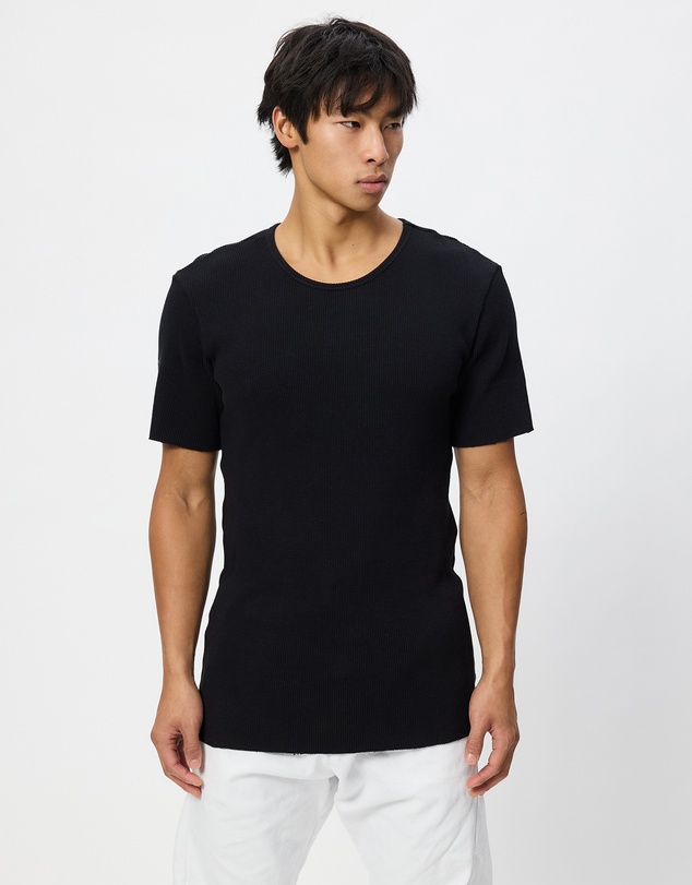 Surrounded By Ghosts - The Onyx Slim Waffle Knit T-Shirt