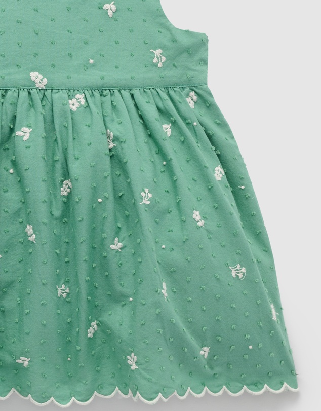 Purebaby - Embroidered Dress -Kids-Babies