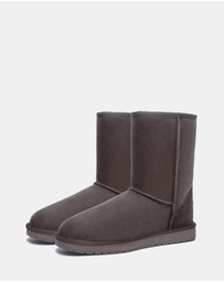 EVERAU - Australian Shepherd Ugg Short Classic Sheepskin Upper UGG Boots
