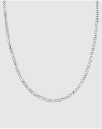 Kuzzoi - ICONIC EXCLUSIVE - Classic Curb Chain Necklace in 925 Sterling Silver