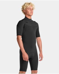 Quiksilver - Mens 2/2mm Everyday Session Chest Zip Springsuit