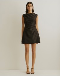 Atmos&Here - Rosie Structured Satin Mini Dress