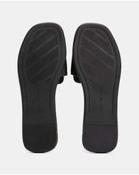 Tommy Hilfiger - Leather Horsebit Mules - Women's