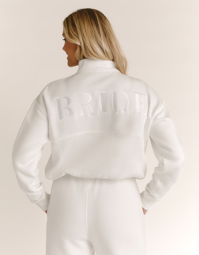 Six Stories - Bride Statement Quarter Zip Sweatshirt