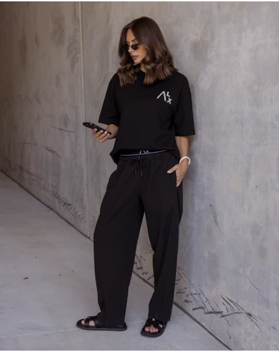ALEXANDRA - Noir Pants Black