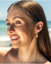 Georgini - Majesty Freshwater Pearl And Cubic Zirconia Earrings Gold