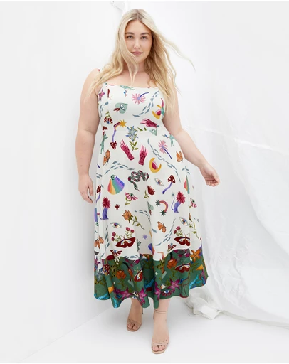 City Chic - Annabel Print Maxi Dress