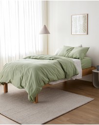 Sheet Society - Leo Washed Cotton Quilt Cover Set
