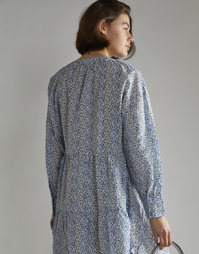 Glamorous - Tiered Smock  Midi Dress