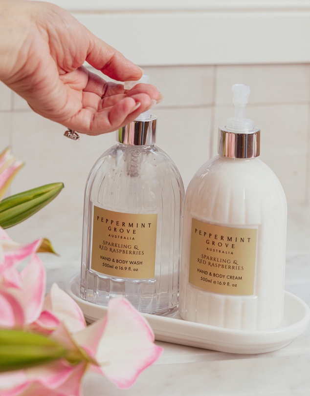 Peppermint Grove - Sparkling & Red Raspberries Hand Care Gift Set