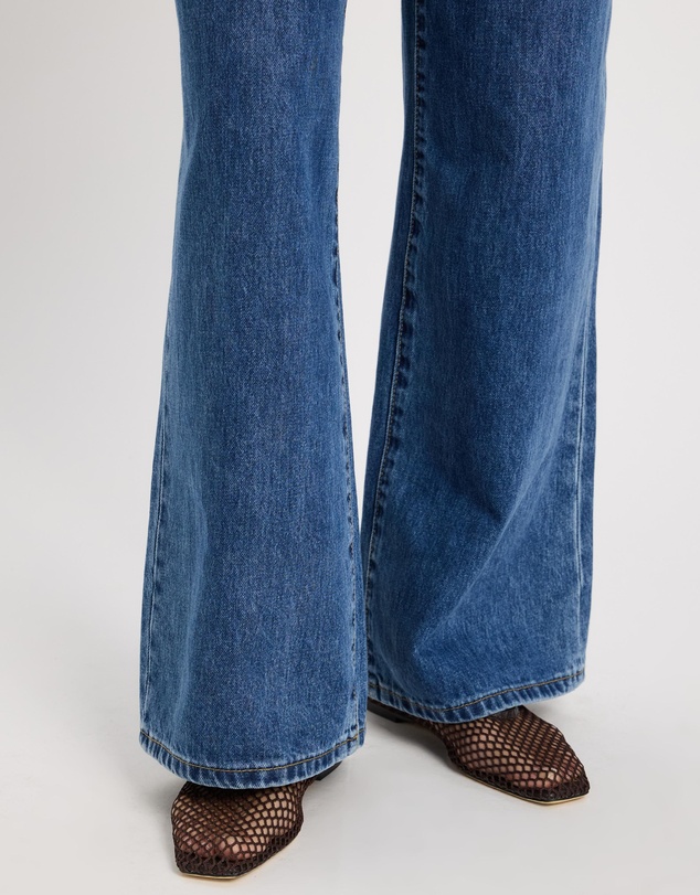 AERE - High Rise Wide Leg Jeans