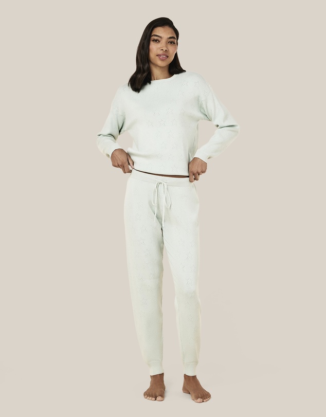 Papinelle - Cosy Pointelle Long Sleeve Top and Jogger