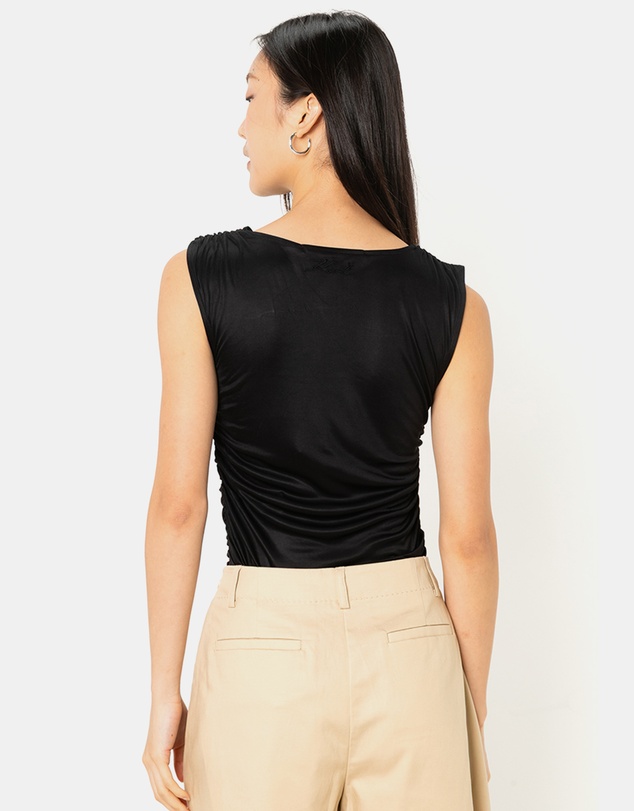 Karl Lagerfeld - Drapey Jersey Bodysuit