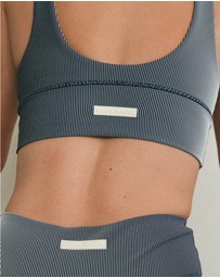 Zulu & Zephyr - Stripe Rib 4 Inch Bike Shorts