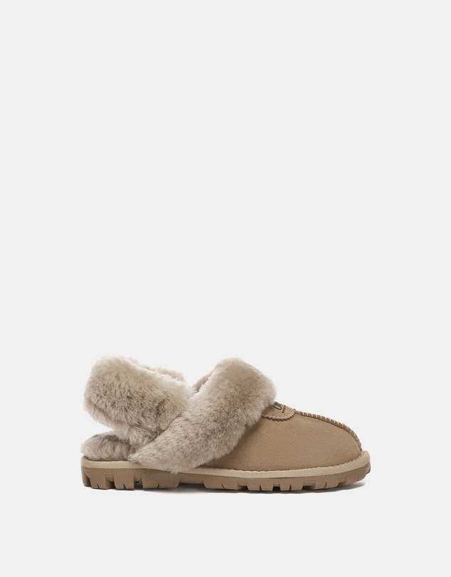 EVERAU - Australian Shepherd Ugg Waffle Fluffy Double Faced Sheepskin Upper House Shoes