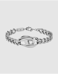 Diesel - Steel Silver-Tone Bracelet