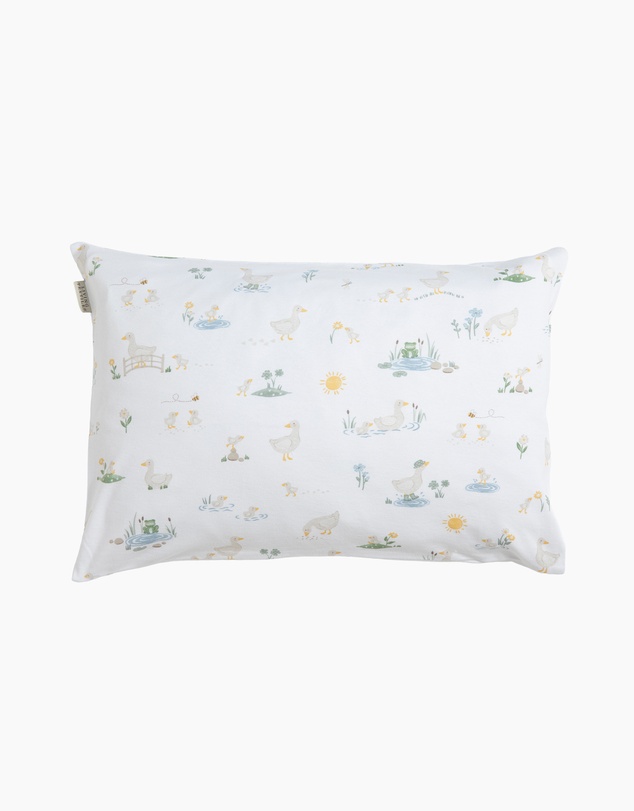 Living Textiles - Organic Toddler Pillowcase - Goosey Goosey