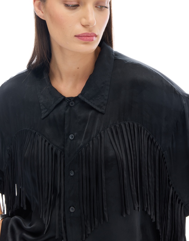 THE TALES - Ibiza Nights Satin Fringed Shirt