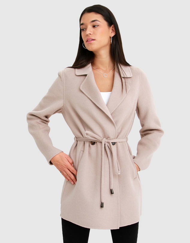 Belle & Bloom - Electric Feel Drawstring Coat