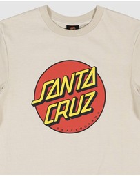 Santa Cruz - Classic Dot Puff Front Tee - Teens