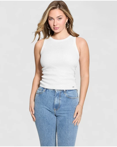 GUESS - Alexia Sequins Tank Top