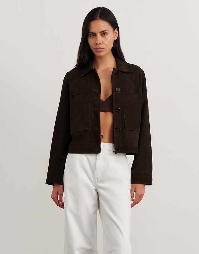Jag - Ophelia Suede Crop Shacket