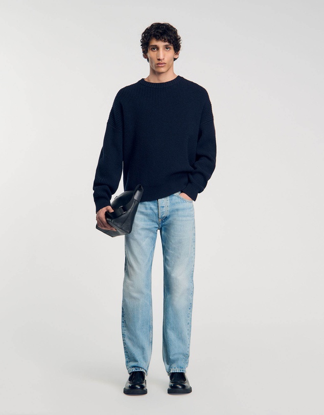 Sandro - Regular Stonewash And Whiskers Jeans
