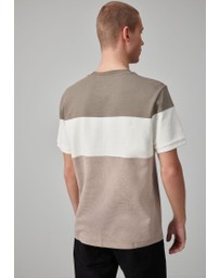 NEXT - Textured Colour Block T-Shirt