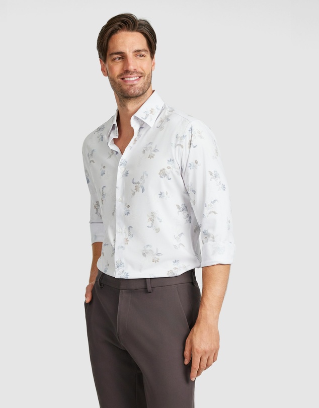 Tarocash - Sol Slim Bamboo Floral Shirt