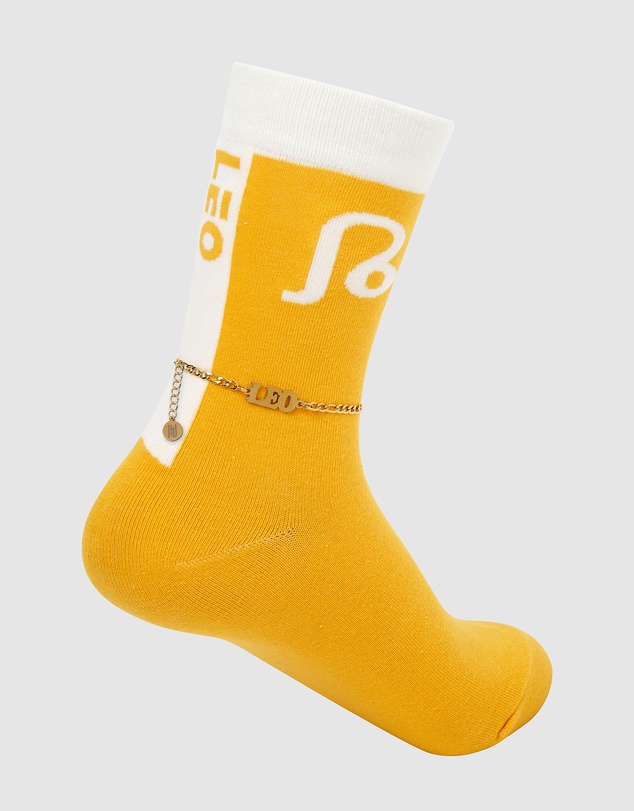 High Heel Jungle - Horoscope Gold Anklet and Sock Set - Leo