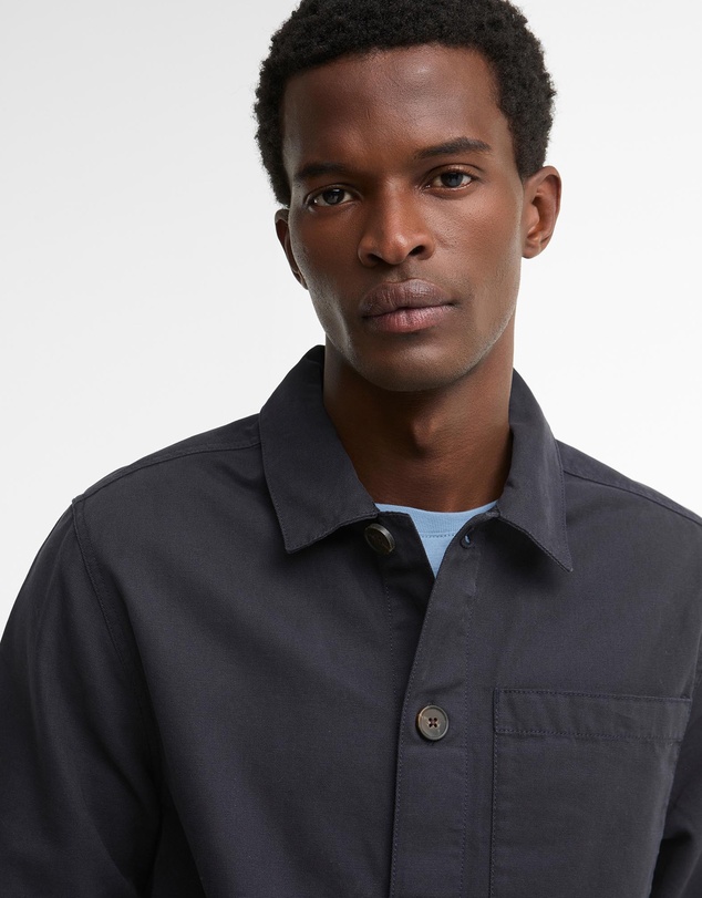 Barbour - Tartan Trimmed Washed Overshirt