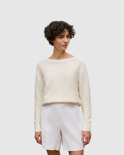 Trenery - Cotton Linen Boatneck Knit