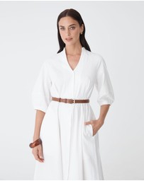 Forcast - Lyn Lantern Sleeve Shirt Dress