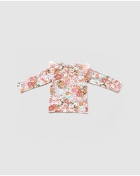 WITH LOVE FOR KIDS - Tulle Flutter Long Sleeve Top - Kids