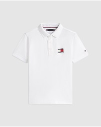 Tommy Hilfiger - Boys Regular Fit Wavy Flag Polo Shirt - Teens