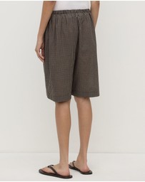 Assembly Label - Harriet Check Shorts