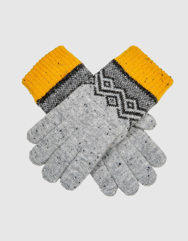 DENTS - Geometric Pattern Knitted Gloves