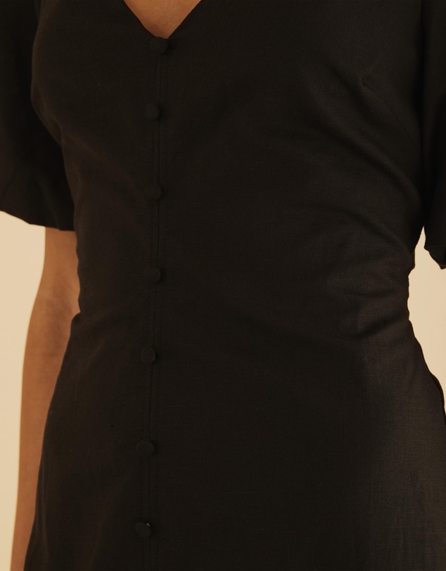 Atmos&Here - Billie Linen Blend Midi Dress