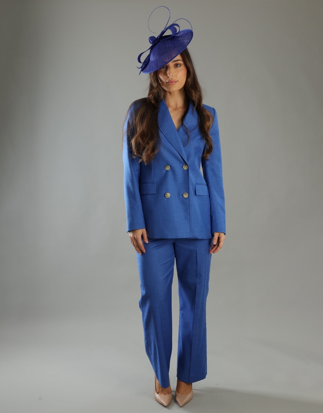 Morgan & Taylor - Haisley Fascinator in Cobalt Blue