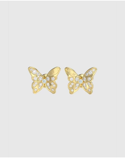 GUESS - GUESS Gold-Tone Butterfly Studs