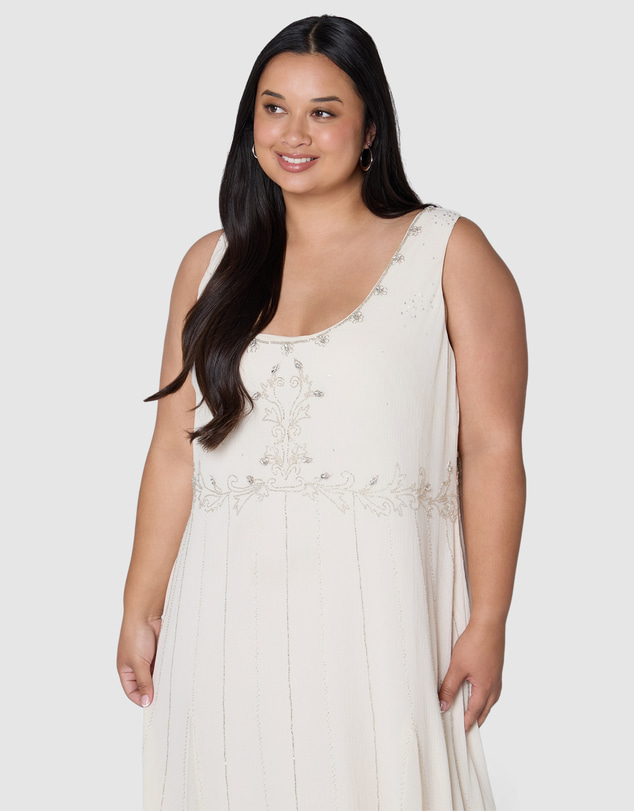 The Poetic Gypsy - Moonchild Beaded Maxi Dress